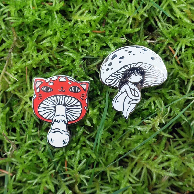 Meowshroom Pin