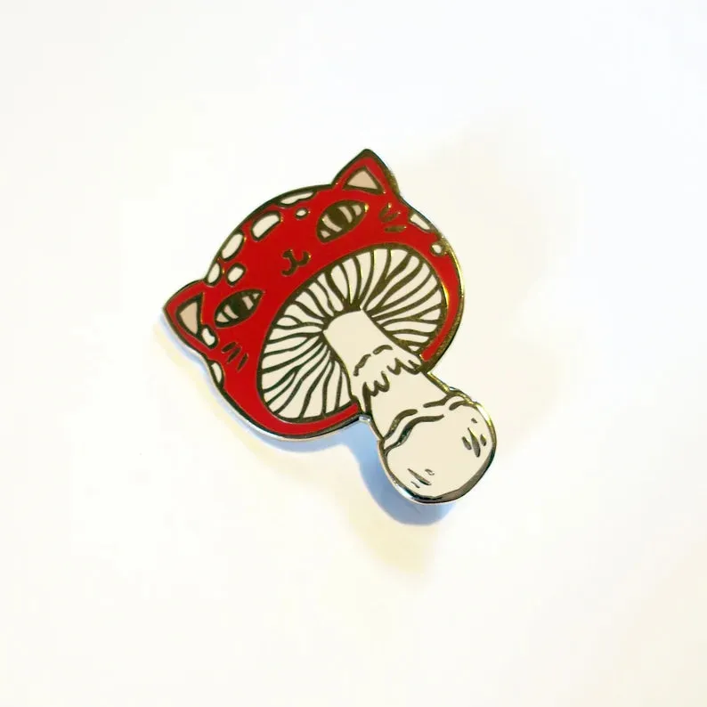Meowshroom Pin