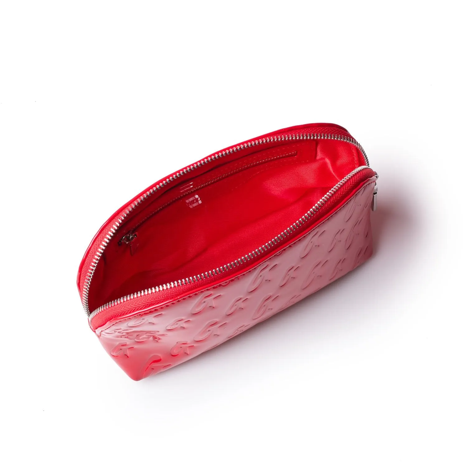 MONOGRAM COSMETIC POUCH MIRROR RED