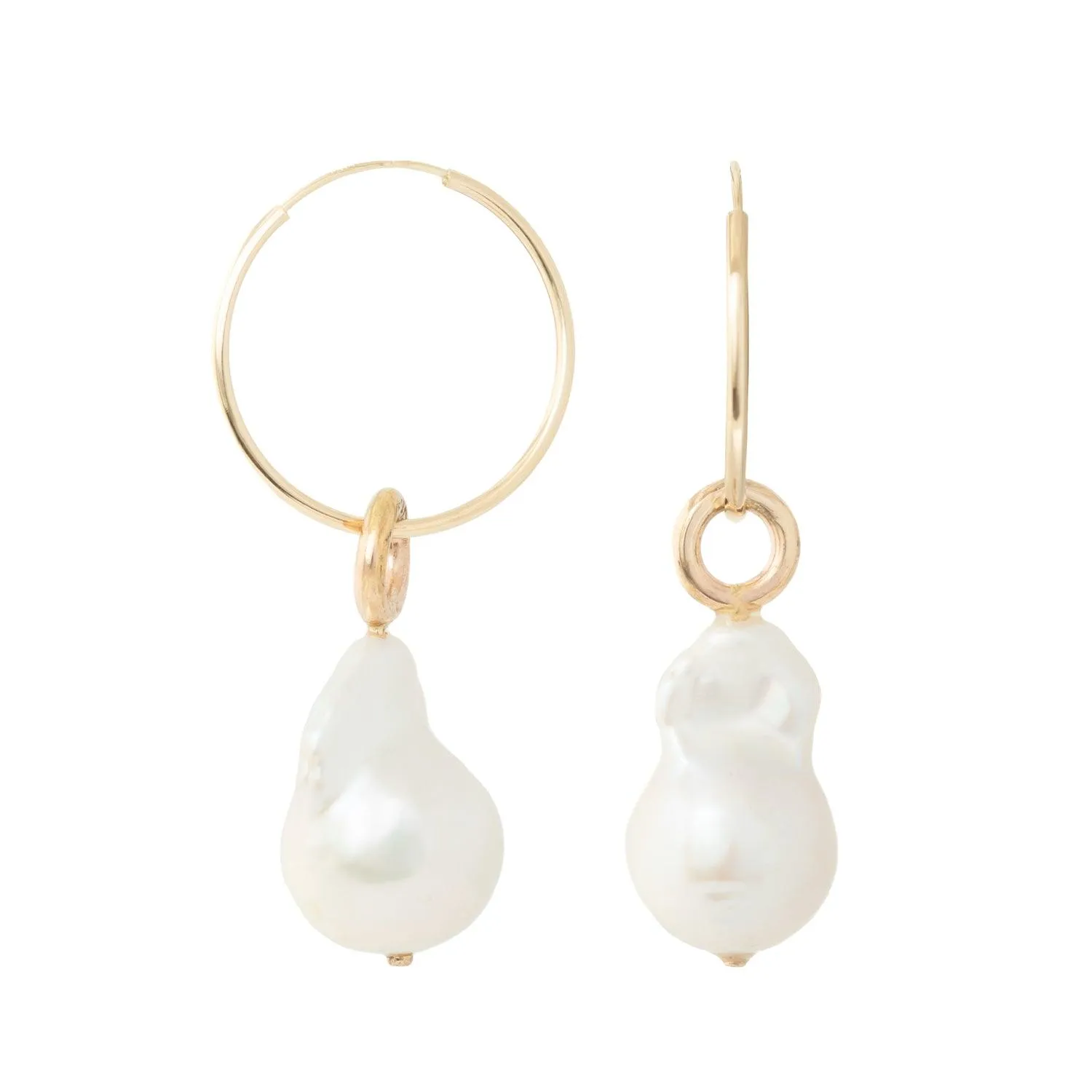 Nori - Pearl Gold Earrings