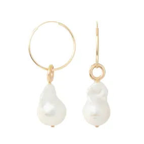 Nori - Pearl Gold Earrings