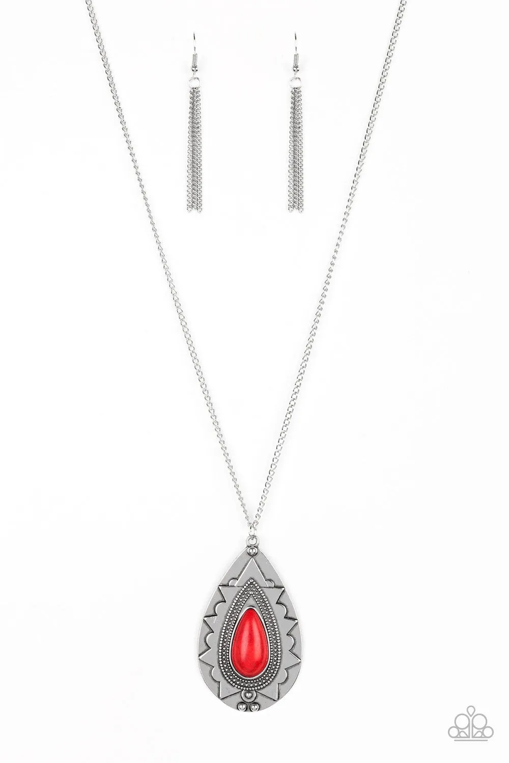 Paparazzi Necklace ~ Sedona Solstice - Red