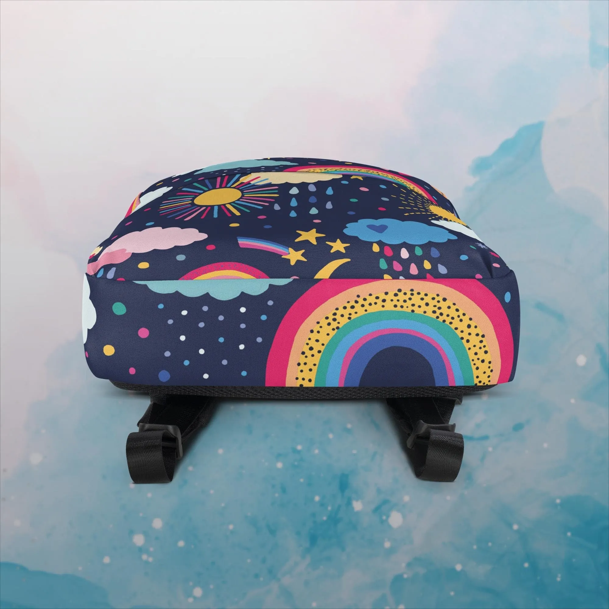 Rainbows and Rain Clouds Weather Themed Backpack