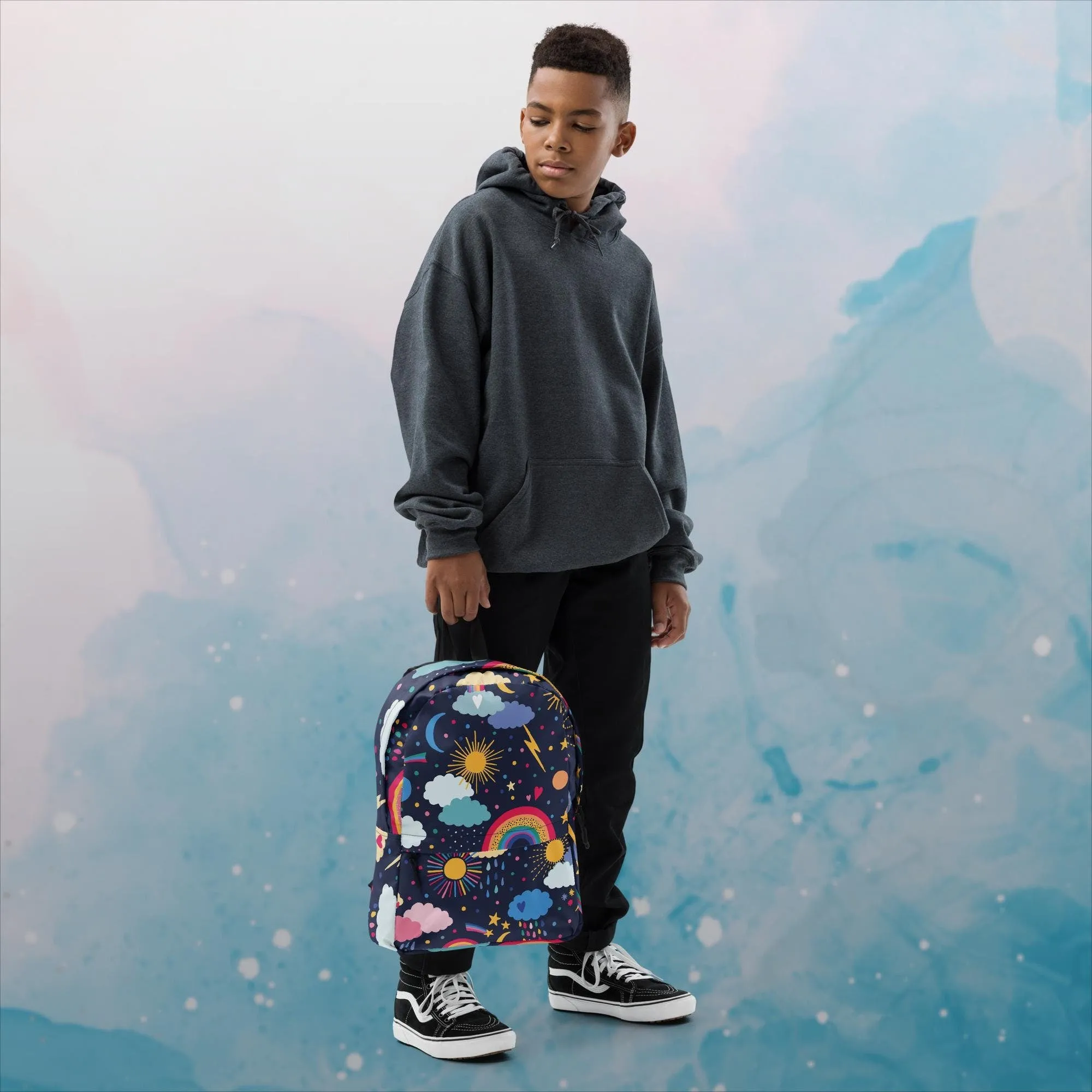 Rainbows and Rain Clouds Weather Themed Backpack