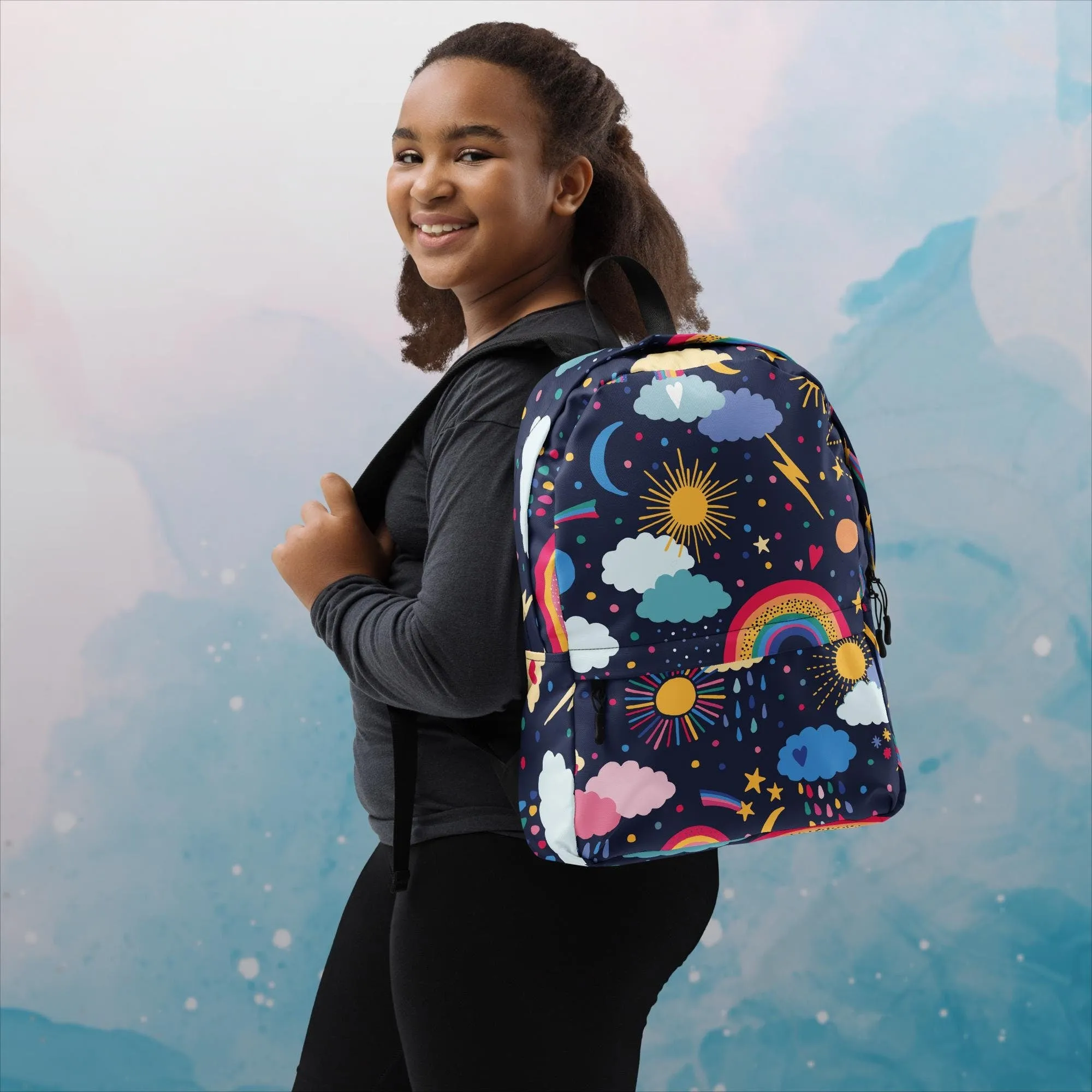 Rainbows and Rain Clouds Weather Themed Backpack