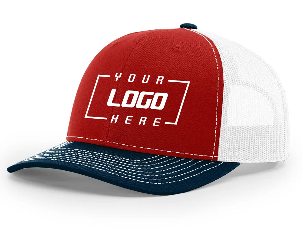 Richardson 112 Trucker - Red/White/Navy