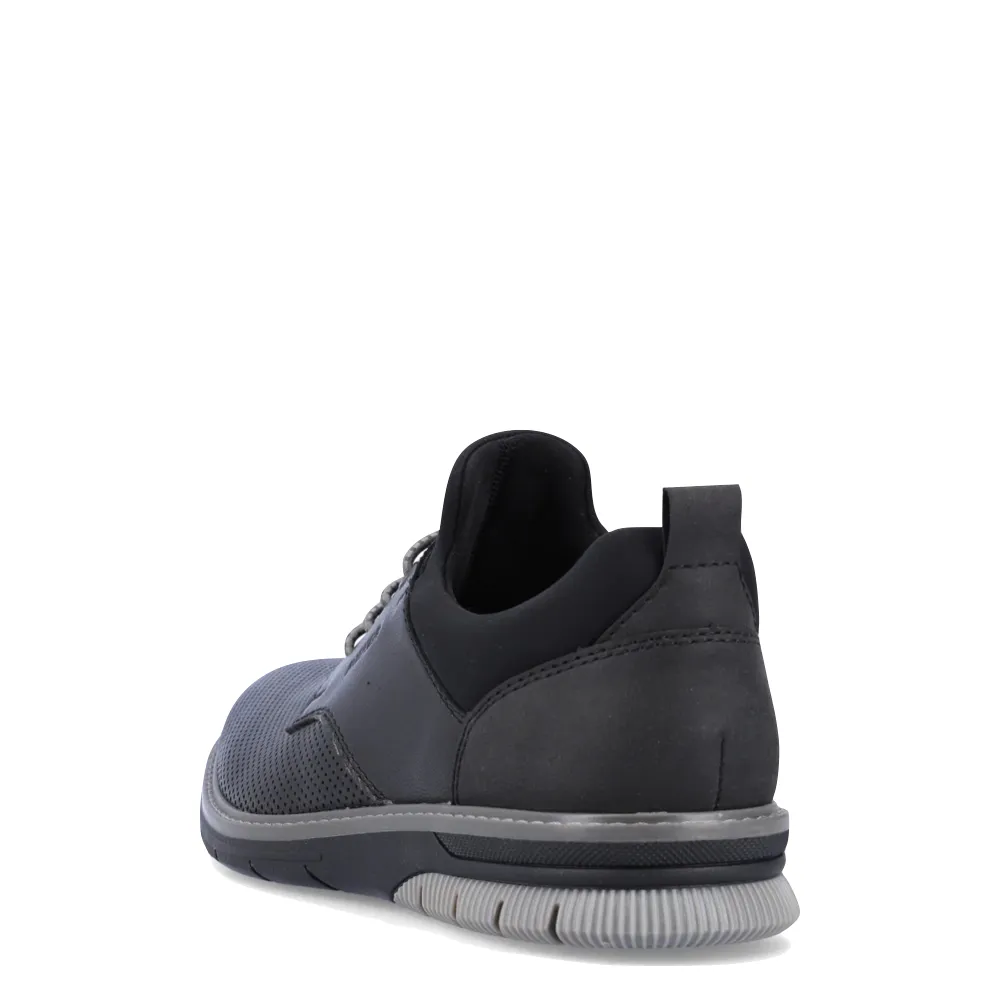 Rieker Men's Dustin 54 Bungee Dress Shoe in Black