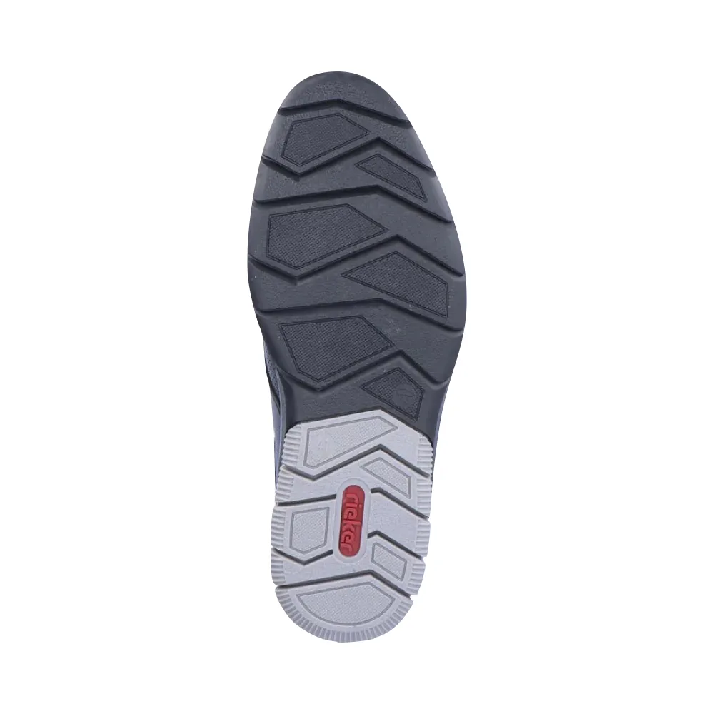 Rieker Men's Dustin 54 Bungee Dress Shoe in Black