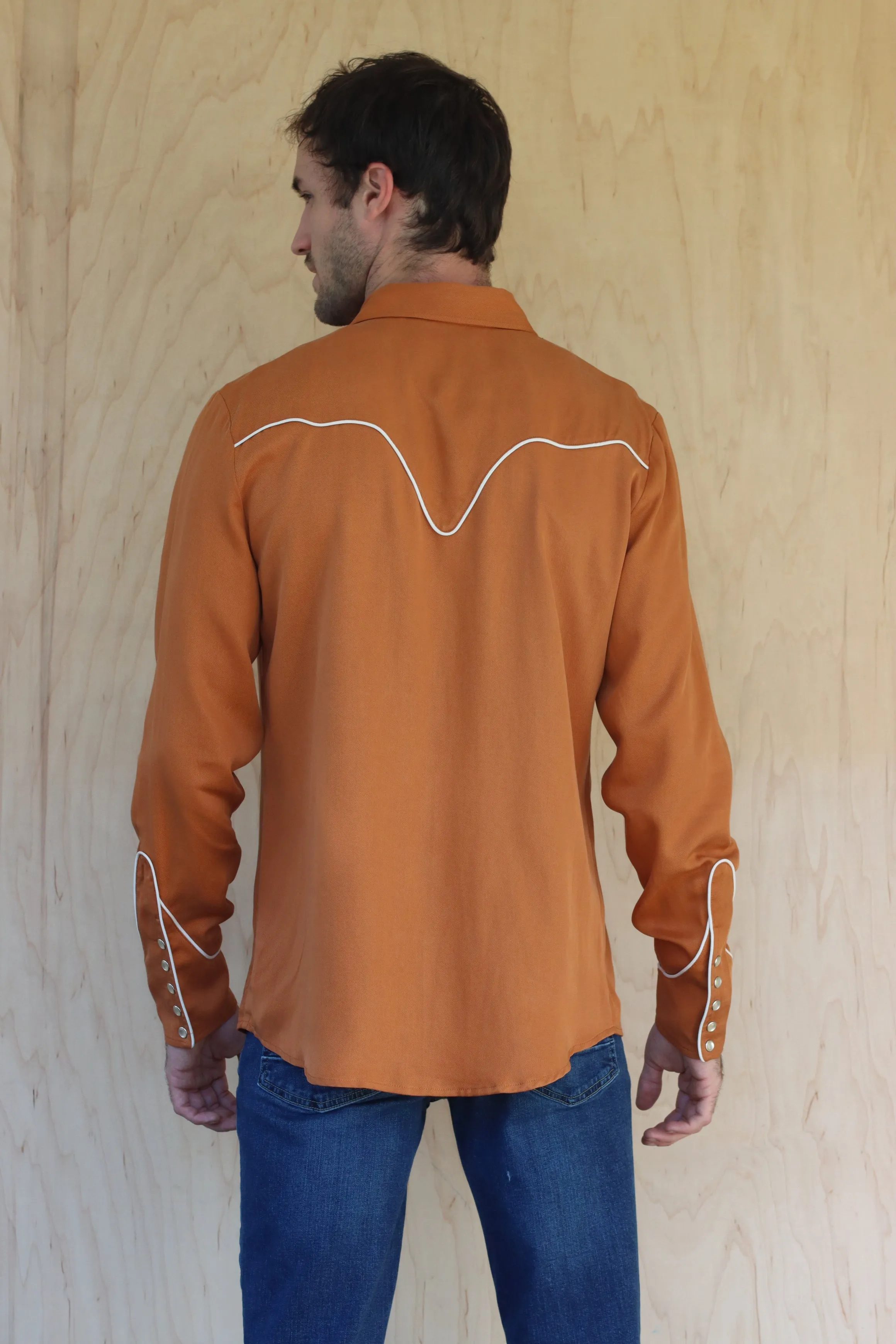 San Fernando Men's Shirt Burnt Orange