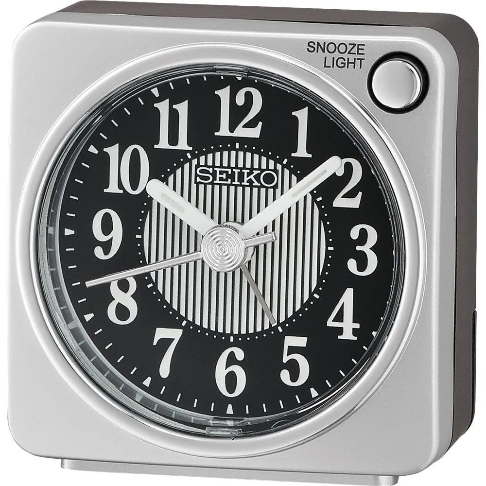 SEIKO Desk Alarm Clock With Snooze & Light QHE185