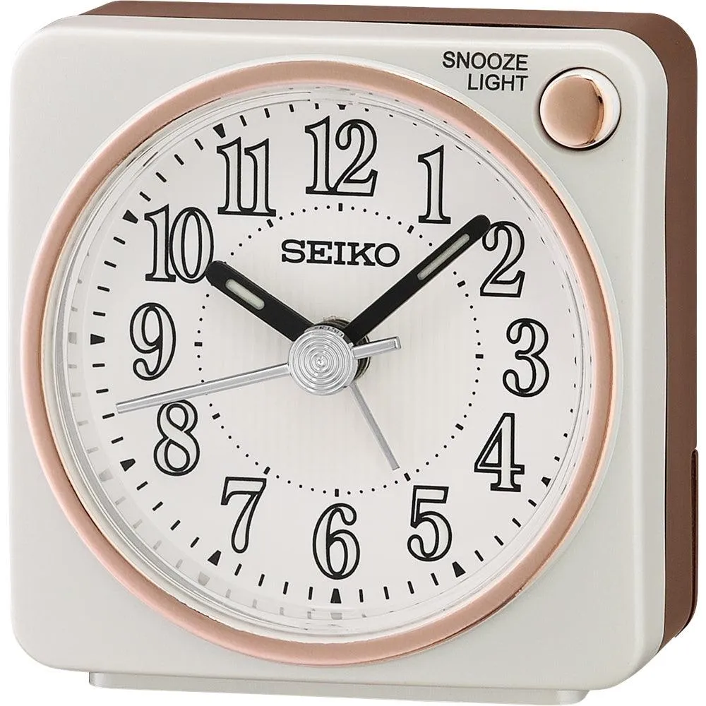 SEIKO Desk Alarm Clock With Snooze & Light QHE185