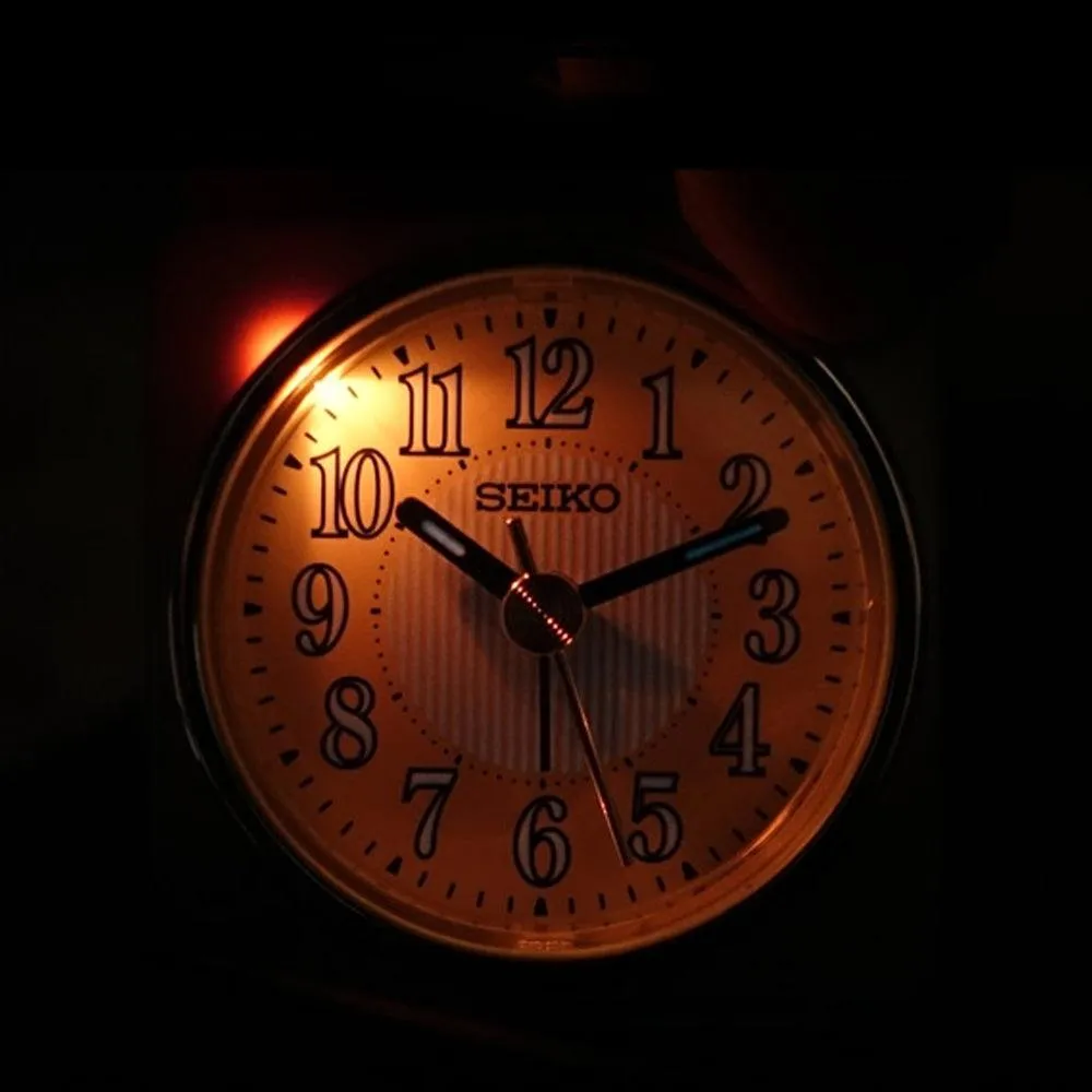 SEIKO Desk Alarm Clock With Snooze & Light QHE185