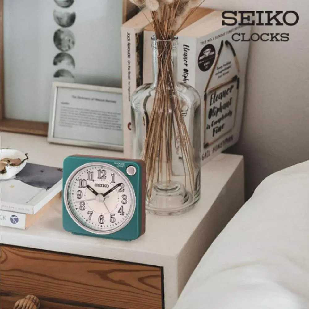 SEIKO Desk Alarm Clock With Snooze & Light QHE185