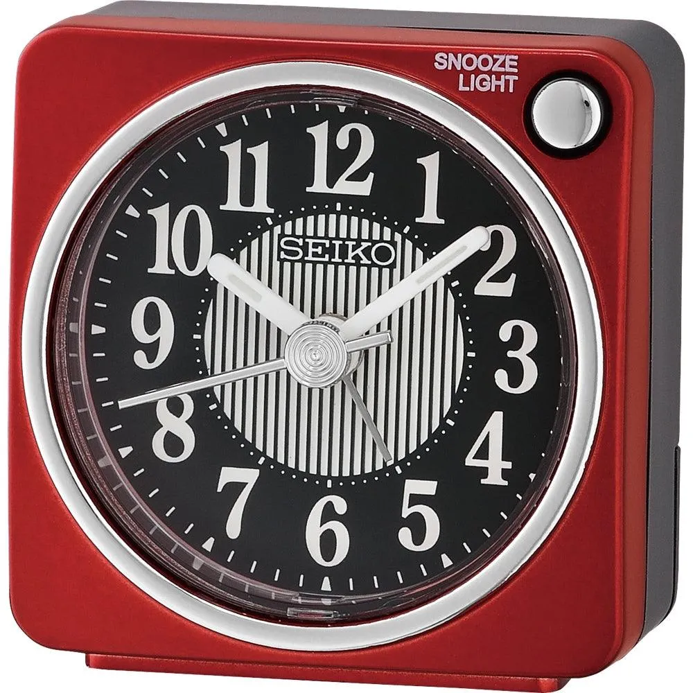 SEIKO Desk Alarm Clock With Snooze & Light QHE185