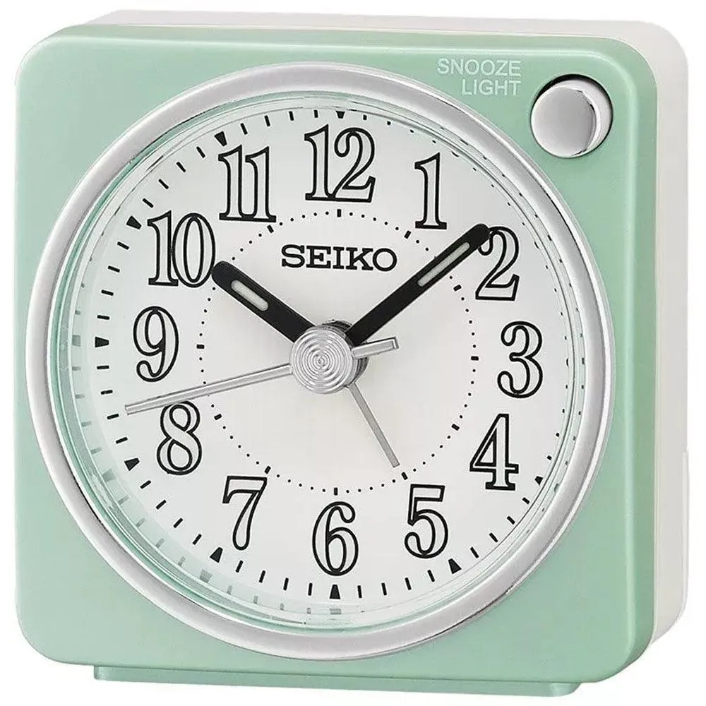 SEIKO Desk Alarm Clock With Snooze & Light QHE185