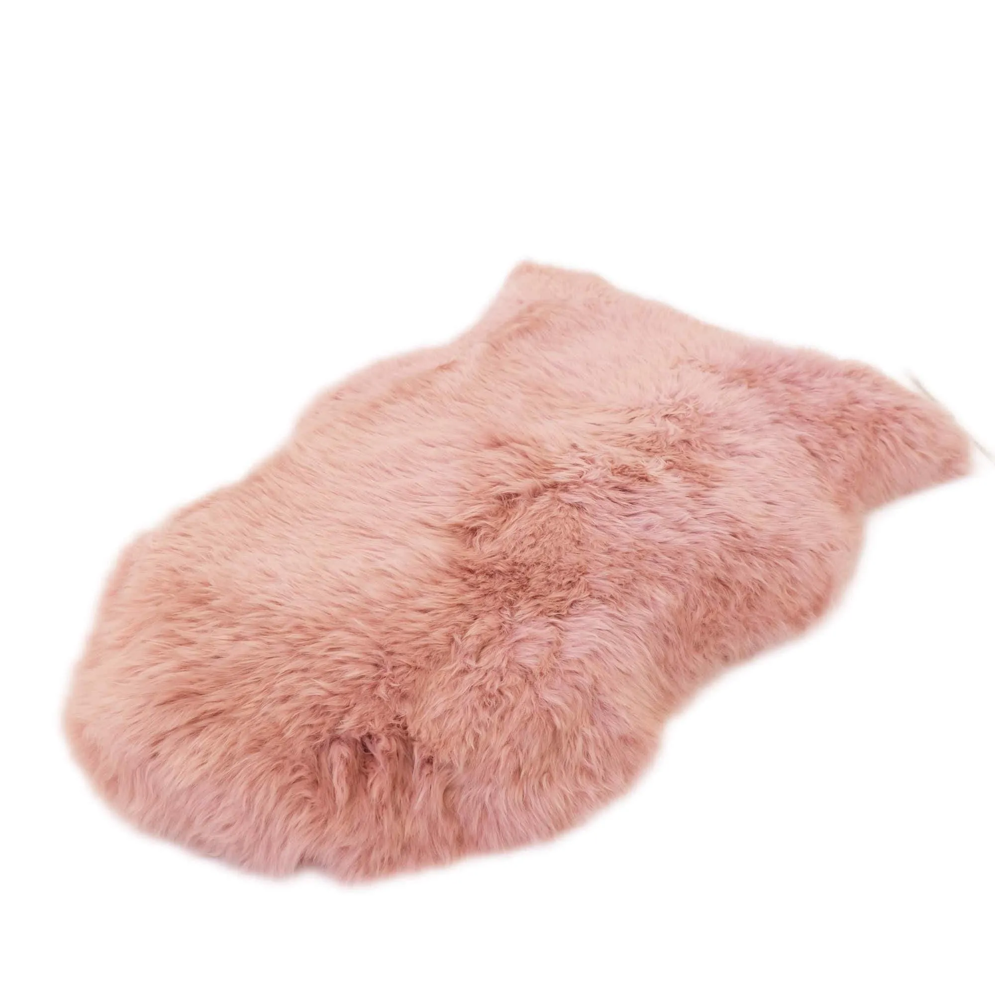 Sheepskin Rug - Dust Pink - Large Size - Long Wool Australian Merino Sheepskin