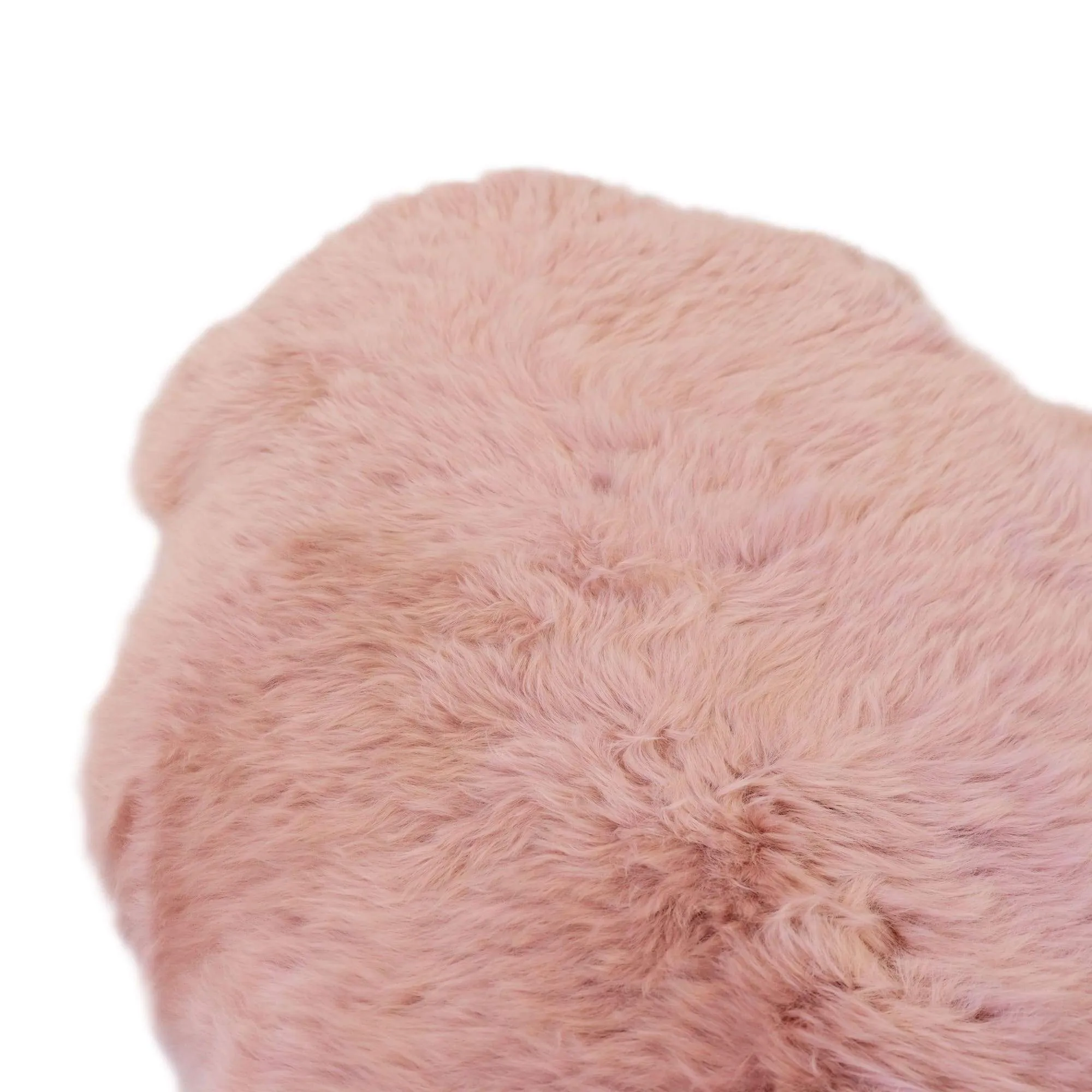 Sheepskin Rug - Dust Pink - Large Size - Long Wool Australian Merino Sheepskin
