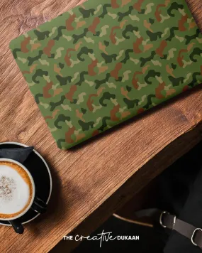 Stylish Laptop Skin With Army Camouflage Print Design