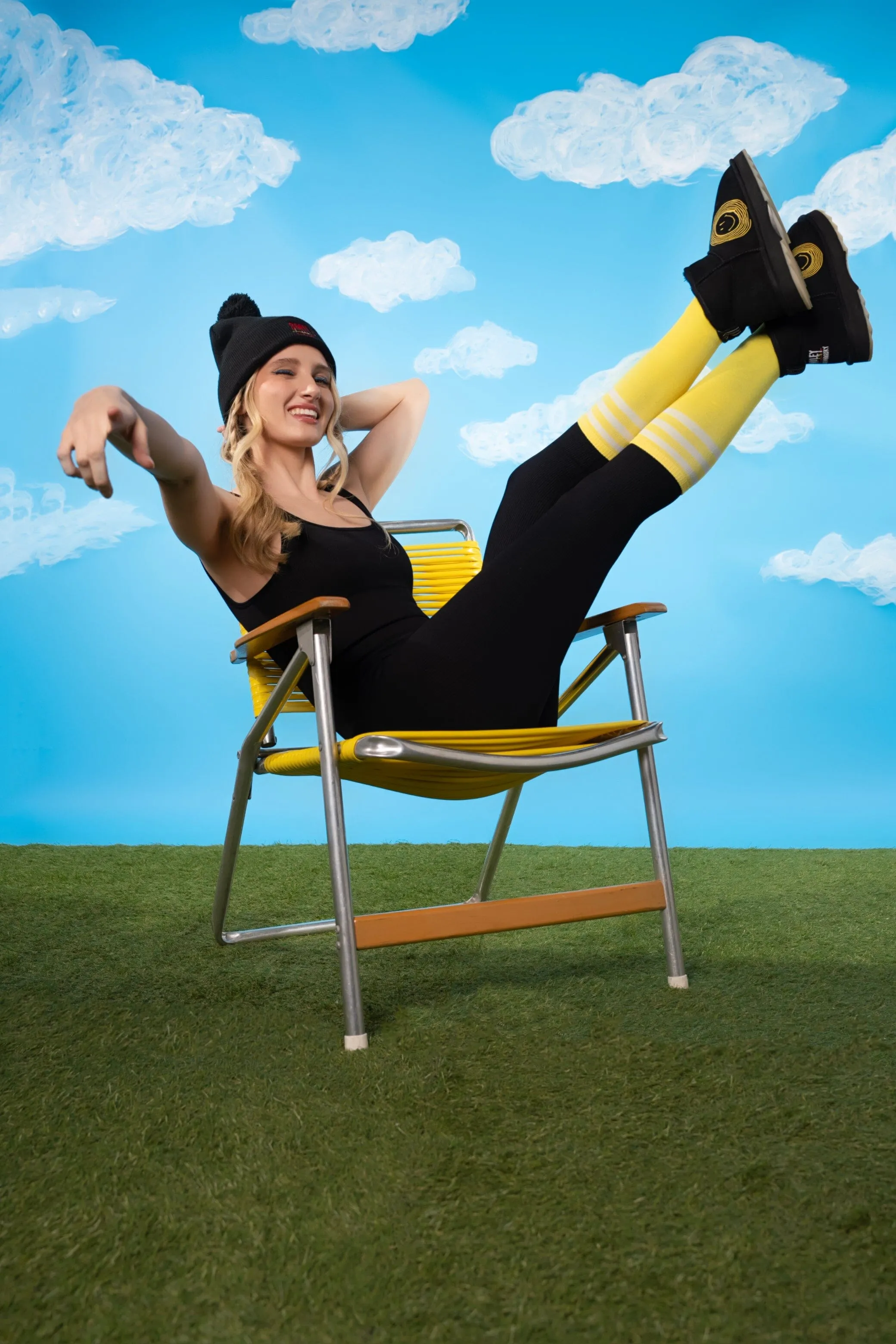 'The Smiley Boot' Painted Boots