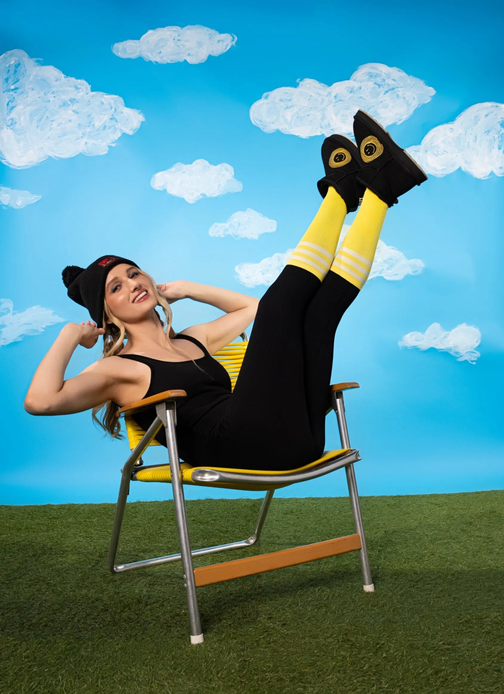 'The Smiley Boot' Painted Boots
