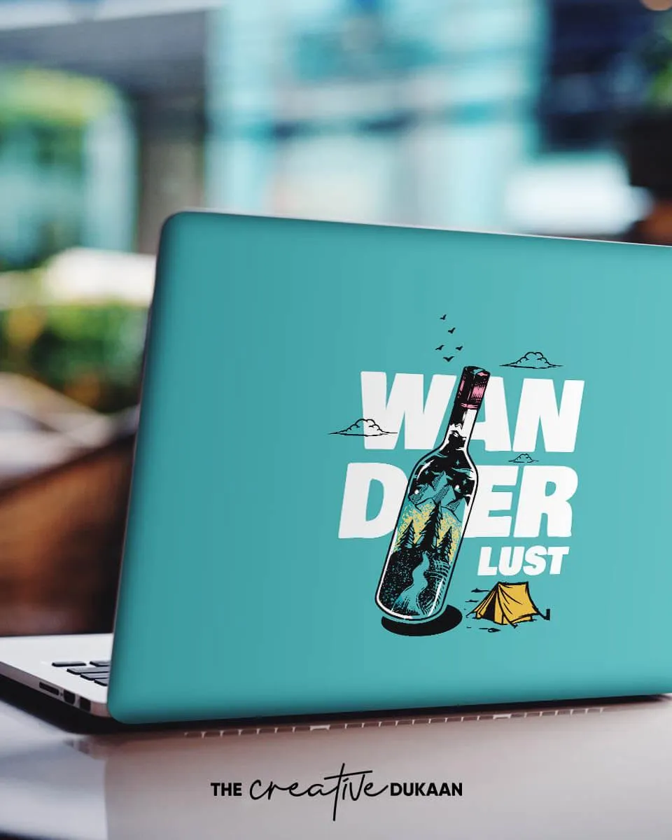 Travel Laptop Skin With Beautiful Wanderlust Print Design