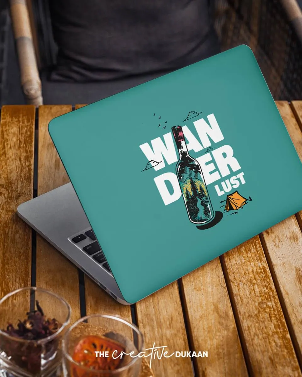 Travel Laptop Skin With Beautiful Wanderlust Print Design