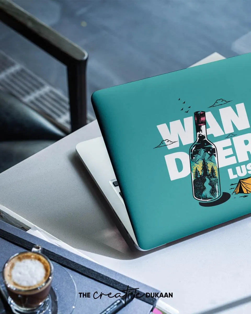 Travel Laptop Skin With Beautiful Wanderlust Print Design