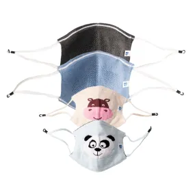 Ultra Breathable Antimicrobial Masks Family Pack  (Adults 2   Kids 2)
