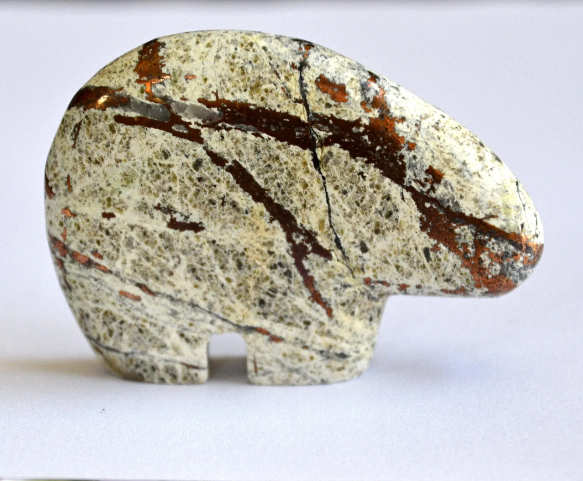 Veins of the Earth - Copper Bear Carving
