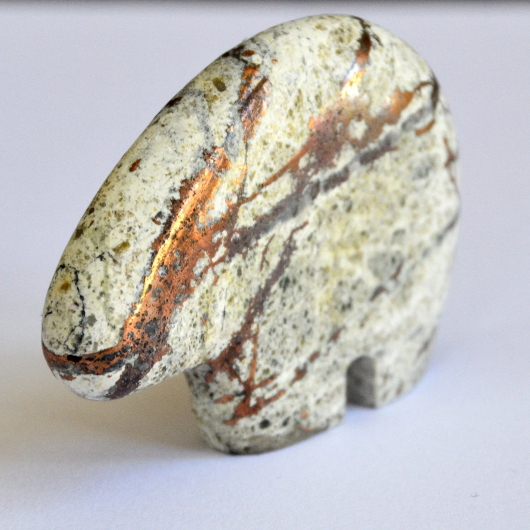 Veins of the Earth - Copper Bear Carving