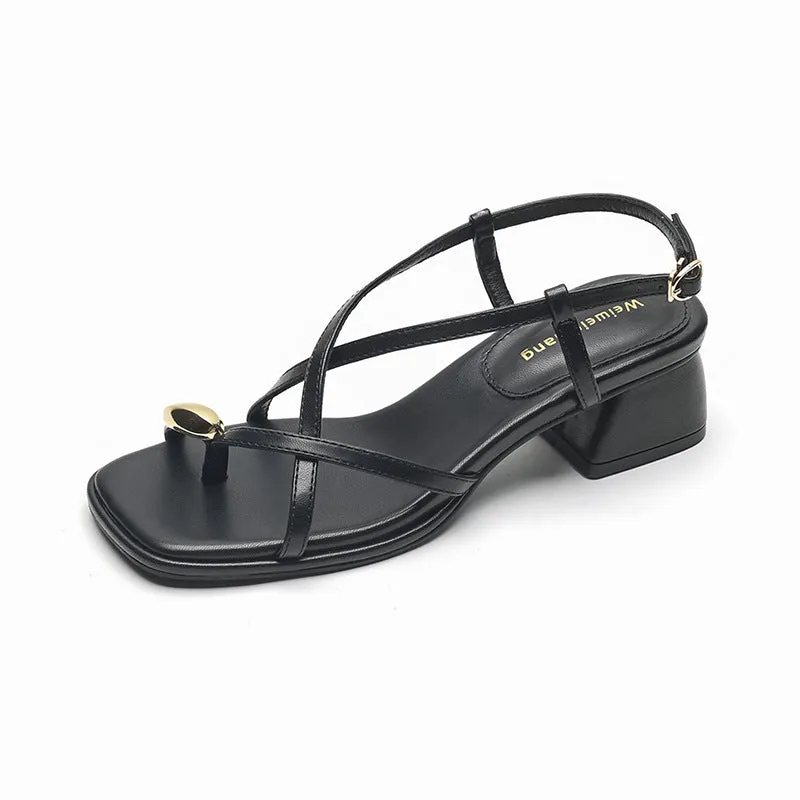 Women Summer Stylish Chunky Heel Sandals