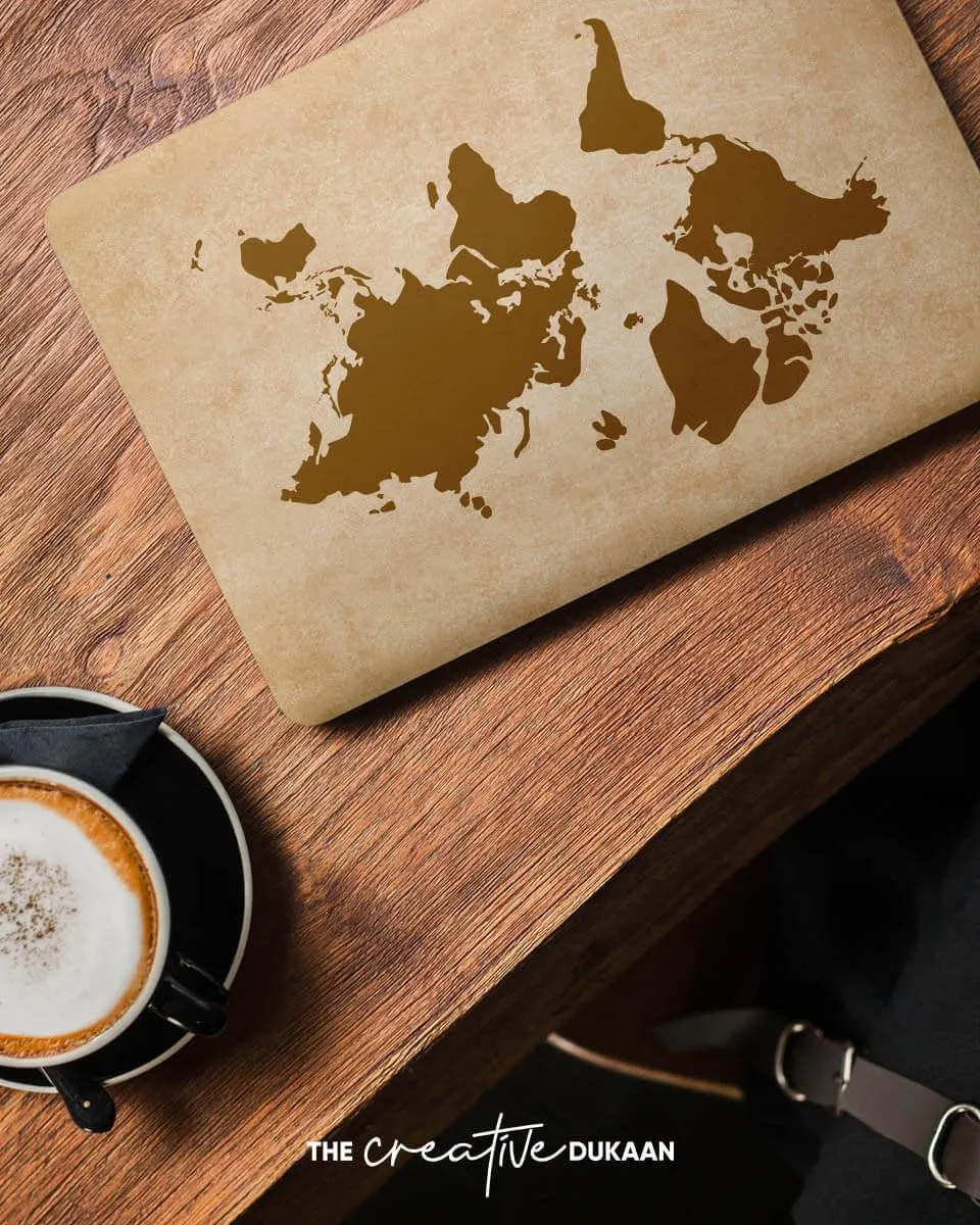 World Map Travel Laptop Laptop Skin For Traveller